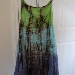 Tie Dye Maxi Skirt
